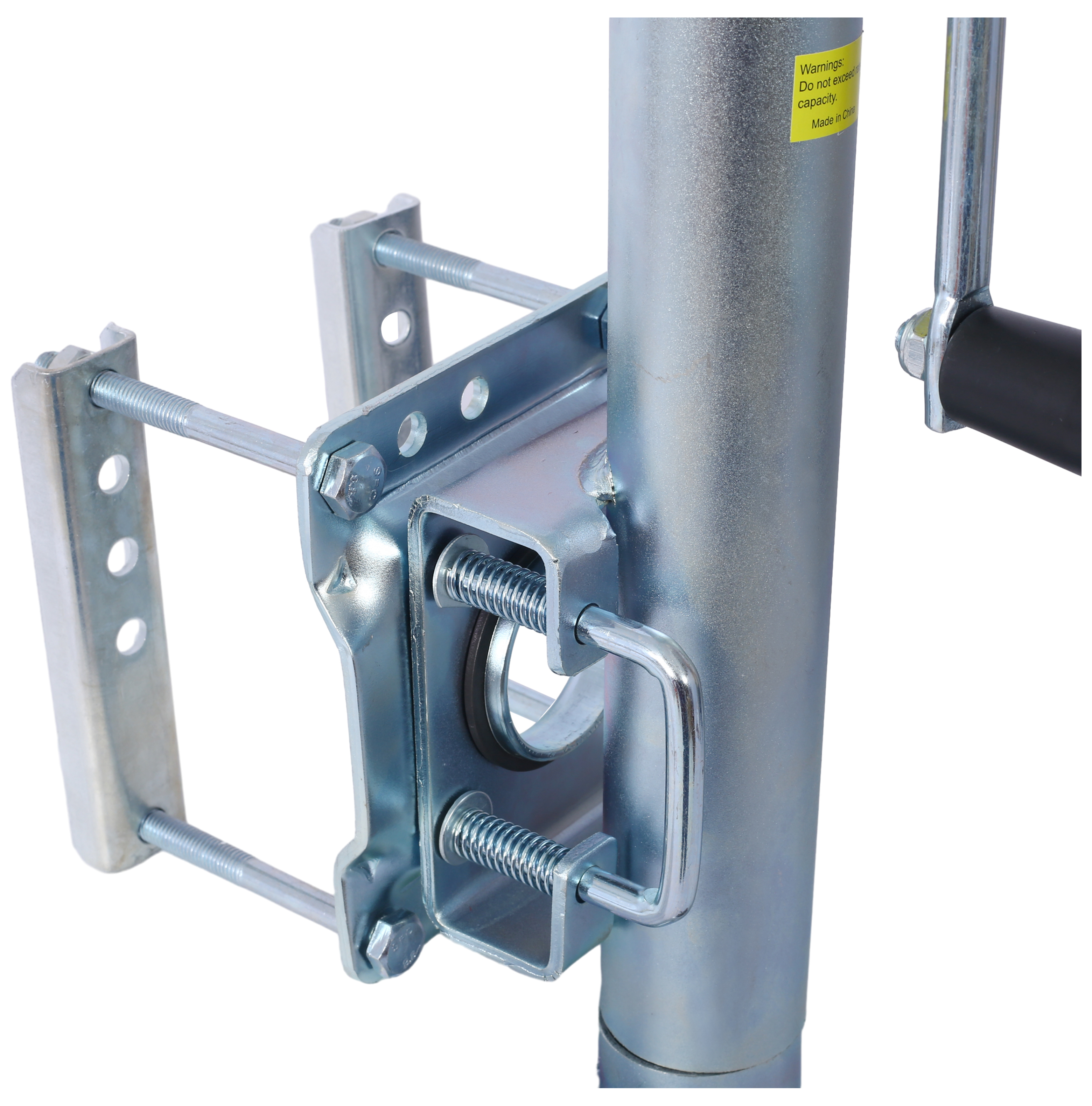 Boat Trailer Jack 34.5in 1500lb - Bolt-on Tongue Jack with PP Wheels & Handle - RV, Horse, Utility Trailers
