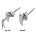 thumbnail image 3 of SENENQU 2 Pack Garage T Handle Lock, Replacement Shed Door Lock, Universal Hardware Locking with Keys, 3 of 7