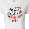 thumbnail image 4 of Inktastic Blessed to Be a Nana with Pink Flowers Women's T-Shirt, 4 of 5