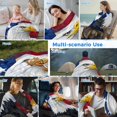 thumbnail image 5 of Eagle Cooling Blanket,Lightweight Breathable Summer Throw Blanket with Double Sided Cold Effect,Rustic Independence Day Red Blue Star Striped Flag Picnic Blankets Bed Sheet for Hot Sleepers 30"x40", 5 of 8