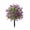 Dark Purple, variant on Artificial Topiary Bushes for Outdoors with Spike,21" Boxwood Ball Shrubs UV Resistant for Indoor Outdoor Fall Thanksgiving Halloween Decor (Cedar Topiary Ball Trees)