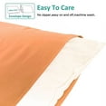 thumbnail image 3 of NTBAY 100% Brushed Microfiber King Pillowcases Set of 4, 1800 Super Soft and Cozy, Wrinkle, Fade, Stain Resistant with Envelope Closure Bed Pillow Cases, 20"x40", Pale Orange, 3 of 5