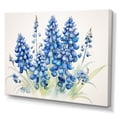thumbnail image 2 of Designart "Dreamlike Blue Bonnets Minimalism" Blue Bonnets Wall Art Prints, 2 of 7