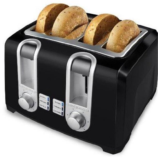 B&D 4 Slice Toaster Black