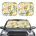 thumbnail image 2 of Xecao Fruit for Foldable Car Sun Shades (2-Pack) offer sun protection with an easy-fold design for convenient windshield shading., 2 of 7