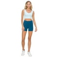thumbnail image 4 of Women’s Ribbed Cropped Tank Top - Deep Scoop -Baby Blue, ML, 4 of 5