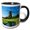 Black/White, variant on 3drose, Netherlands, North Holland, Zaanse Schans, Windmills - Eu20 Mgl0073 - Miva Stock, 11oz Magic Transforming Mug