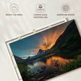thumbnail image 6 of Elephant Stock Swiftcurrent Sunset Lake Wall Art - Horizontal Canvas Wall Art - Living Room Wall Decor - Nature Canvas - Green And Orange Decor - 36" x 24", 6 of 8