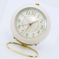 thumbnail image 4 of Reloj Reloj De Metal De Estilo Europeo Ingenioso Reloj Despertador Electrónico De Cuarzo Redondo Silencioso Para Niños Para Sala De Estar Dormitorio, 4 of 5