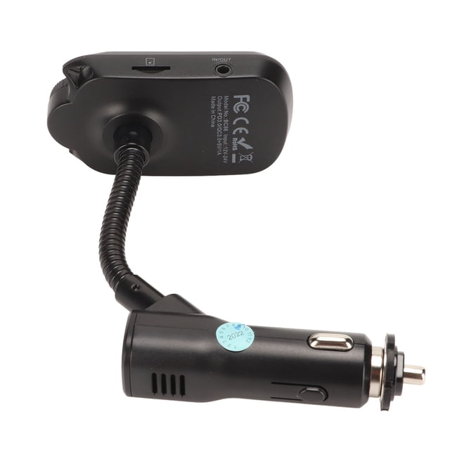 Transmisor FM Bluetooth Adaptador de radio inalámbrico Cargador de coche Reproductor de MP3 Compatible con PD30W QC18W Carga rápida