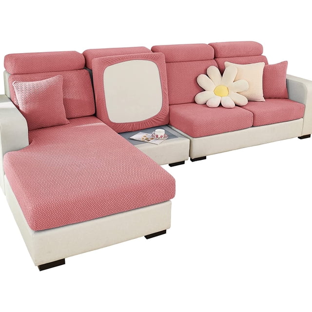 Funda de cojín para asiento de sofá, funda de sofá elástica de 2 plazas, tumbona en forma de L, Protector de muebles TUNC Sencillez