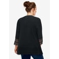 thumbnail image 2 of Ellos Women's Crochet Trim Blouse Shirt, 2 of 4