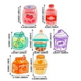 thumbnail image 3 of MOQIN Fruit Juice Fridge Magnets 3D Silicone Magnet Refrigerator Stickers Champagne Bottle Opener Juice Cup Wine Glass for Refrigerators,Holiday-Themed Refrigerator Organizers for Grocery Lists, 3 of 3
