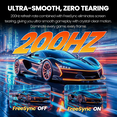thumbnail image 2 of Suevery 24" 200Hz Gaming Monitor,IPS Panel,FHD Computer Monitor, Built-in Speakers, 120% sRGB, FreeSync, Black, 2 of 9