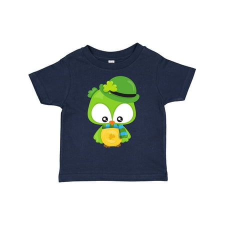 

Inktastic Saint Patrick s Day Owl Clovers Leprechaun Hat Gift Toddler Boy or Toddler Girl T-Shirt