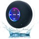 thumbnail image 1 of Mini altavoz Bluetooth para ducha con luz LED, portátil, resistente al agua IPX4, inalámbrico con ventosa, mini altavoz Bluetooth impermeable, portátil con luz LED (negro), 1 of 6