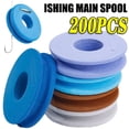thumbnail image 2 of 50/200PCS EVA Main Line Spool Foam Main Coil Fish Line Spool Fish Coil Plate Line Winding Wrap Fishing Tackle Accessories 50pcs, 2 of 6