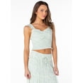 thumbnail image 4 of Celebrity Pink Women's Sweetheart Tank Top with Ruffle Straps, Sizes XS-XXXL, 4 of 6
