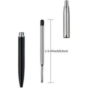 Black Ink Refills (6pcs), Replaceable Ballpoint Pen Refills, 1mm Medium Tip