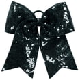 thumbnail image 1 of Nœud de Cheveux de Cheer à Paillettes Os Noir, 1 of 1