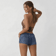 thumbnail image 5 of Nicelf Jean Shorts for Women, Low Rise Denim Womens Shorts Skinny, Summer Casual Denim Women's Shorts Stretchy, 5 of 10