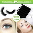 thumbnail image 4 of 10Pairs 3d Russian, D Curl Lash Strips, 15mm Wispy Fake Lashes that Look Like Extensions, Natural False Lashes Mink, 4 of 14