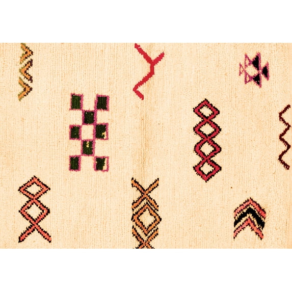 Ahgly Company Indoor Rectangle Solid Orange Modern Area Rugs, 5' x 8'