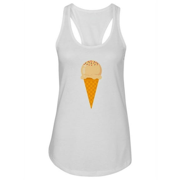 Ice Cream Cone Design. Tank Women -Image by Shutterstock, Female x-Small