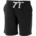 thumbnail image 1 of Kariban - Pantalones Cortos lisos gruesos Tejido forro polar Modelo Heavyweight - Gym/Running/Verano (Negro), 1 of 1
