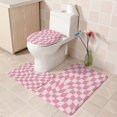 thumbnail image 3 of TIMIFIS Shower Curtain Set Waterproof Shower Curtain Four-Piece Set - Bathroom Dry and Wet Separation Mat Set Stylish Non-Slip Bathroom Partition Easy to Clean and Material Bathroom Sets, 3 of 4