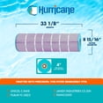 thumbnail image 3 of Hurricane HF8418-01P Platinum Purple Pool and Spa Filter Cartridge Replacement, 3 of 7