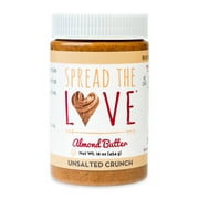 Spread The Love Almond Butter, Unsalted Crunch, 16 oz ( 454 g)