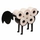 thumbnail image 2 of Portar de papel higiénico decorativo de hierro fundido para ovejas, montado en la pared o de pie para baño, accesorios náuticos de baño, fácil d Baoblaze portarrollos de papel higiénico novedad, 2 of 7