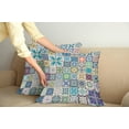 thumbnail image 3 of Ambesonne Colorful Throw Pillow Cover 2 Pack, Mediterranean Flora Tiles, 24", Multicolor, 3 of 6