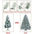 thumbnail image 5 of Renwick 6ft Pre-lit Flocked Artificial Christmas Tree with 250 Warm Lights,Green, 5 of 10