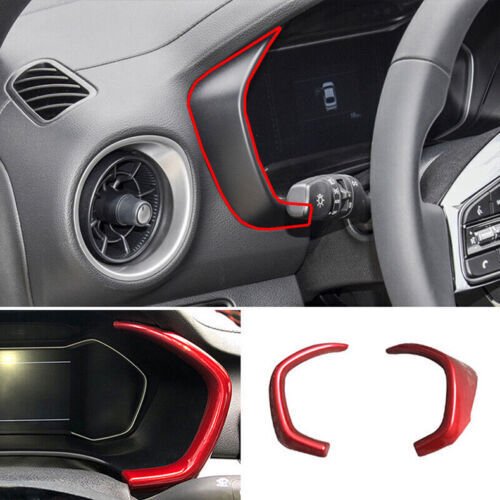Pour Kia Forte/K3 2019-2021 Tableau de Bord Intérieur Rouge Instrument F pour Ram e Garniture Cover 2X