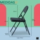 thumbnail image 3 of Mubson Set de 4 Sillas Plegables de Metal. Sillas para Reuniones y Fiestas, 3 of 5