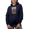 thumbnail image 2 of Dad, My First Love, My Forever Hero, Father's Day, Navy Blue Hooded Sweatshirt or Hoodie, Large, 2 of 5