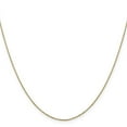 thumbnail image 2 of 14K Yellow Gold Box Chain Styles Necklace 24 inch Carded .5 mm Link with Spring Ring Clasp 0.5, 2 of 4