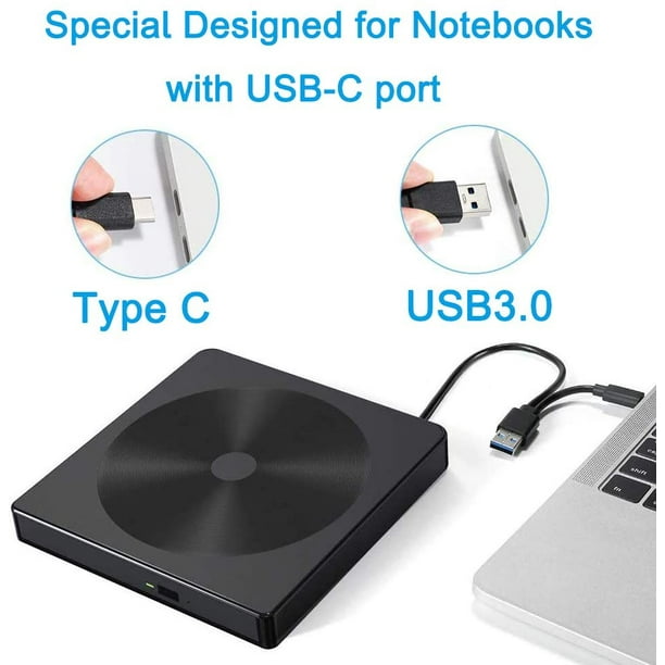 Graveur / Lecteur CD DVD Externe USB 3.0 Portable Mince MAC /PC