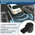 thumbnail image 4 of Sensores de estacionamiento de respaldo en reversa Unique Bargains No.66209127800 para BMW X3 E83 2.0i 3.0d 2005-2008 Sensor de asistencia de estacionamiento negro 1 Pc, 4 of 6