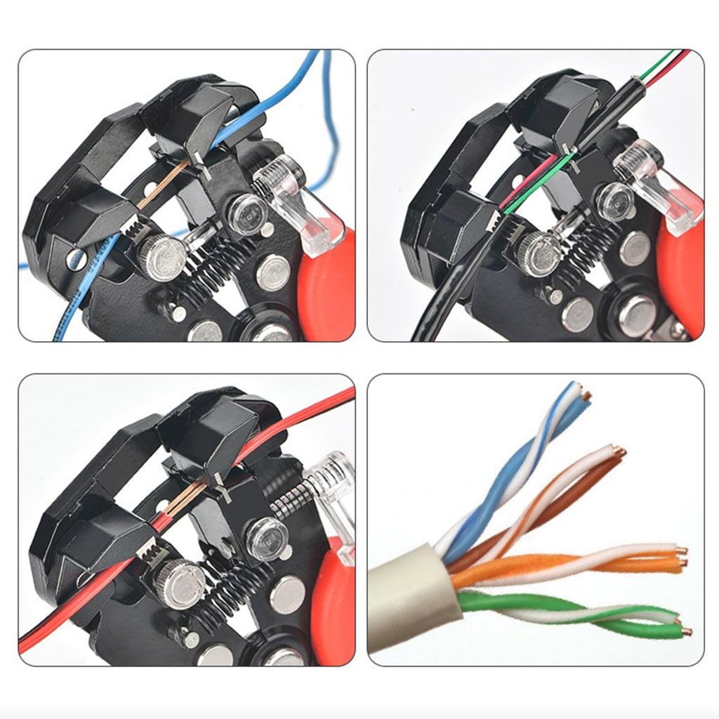BQBQERT Crimper Cable Cutter Automatic Wire Stripper Multifunctional Stripping Tools Crimping Pliers Terminal Plier Tools