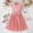 Pink, variant on ZZwxWA Girls' Casual Short Sleeve Round Neck Strap Loose Botton Solid Short Skirts Tank Solid Dress Sets Kids Clothes