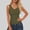 Army Green, variant on Women's Tank Tops, Summer Knitted Slim Fit V Neck Sleeveless T-shirts Khaki Size M