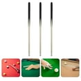 thumbnail image 4 of 3-Piece Kids Pool Cue Set Wooden Mini Billiard Cue Sticks Short Size for Children, 4 of 7