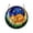 D, variant on 7.48in Round Sun Catcher Puzzle Window Hanging Stained Glass Style Home Decor with Cat Moon Bird Night