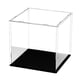 thumbnail image 4 of Caja de exhibición de acrílico transparente apilable, cesta de almacenamiento a prueba de polvo, vitrina de exhibición de figuras 18x18x18, 4 of 7