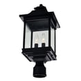 thumbnail image 5 of CWI Lighting Cleveland 2 Light Metal Outdoor Lantern Head in Black, 5 of 6