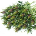 thumbnail image 3 of Viworld Real Size Artificial Thistle Flowers Real Touch 8 Stems Rustic Purple Thistle Decor Spray Eryngium | Sea Holly for Wedding Bouquet Centerpiece 26 inches, 3 of 6