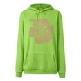 thumbnail image 6 of Gubotare Womens 2025 Hoodies Button Collar Drawstring Hooded Pullover Sweatshirt Casual Long Sleeve Tops Shirts Quarter Zip Hoodie Women (Light Green,S), 6 of 6